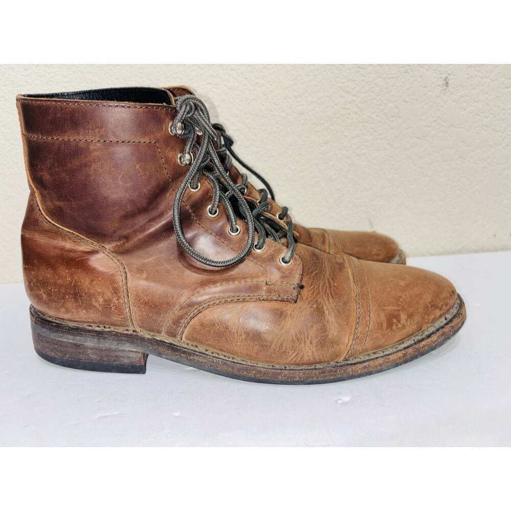 Thursday Boots Captain Brown Classic Rugged Resilient Leather Mens 11.5 Cap Toe